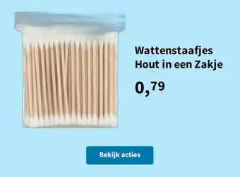 Wattenstaafjes Hout in een Zakje