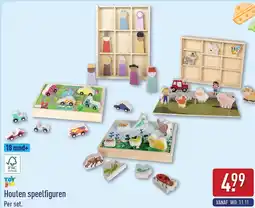 ALDI Houten speelfiguren aanbieding