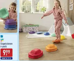 ALDI Toy Lino Stapelstenen 4-pack aanbieding