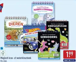 ALDI Magisch kras- of waterkleurboek aanbieding