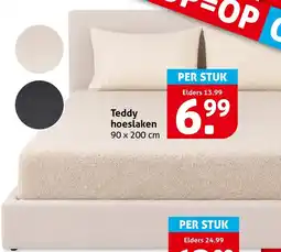 Hoogvliet Teddy hoeslaken aanbieding