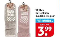 Hoogvliet Wollen huissokken aanbieding