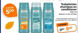 Trekpleister Trekpleister shampoo en conditioner aanbieding