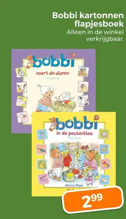 Trekpleister Bobbi kartonnen flapjesboek aanbieding