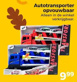 Trekpleister Autotransporter opvouwbaar aanbieding