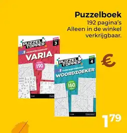 Trekpleister Puzzelboek aanbieding