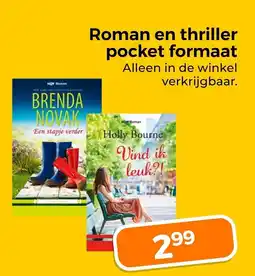 Trekpleister Roman en thriller pocket formaat aanbieding