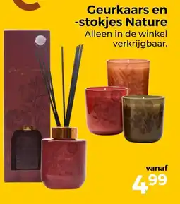Trekpleister Geurkaars en -stokjes Nature aanbieding