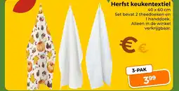 Trekpleister Herfst keukentextiel aanbieding