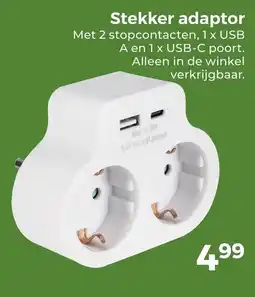 Trekpleister Stekker adaptor aanbieding