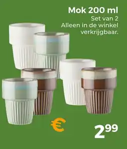 Trekpleister Mok aanbieding