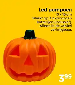 Trekpleister Led pompoen aanbieding