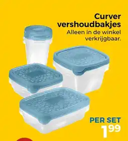 Trekpleister Curver vershoudbakjes aanbieding