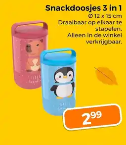 Trekpleister Snackdoosjes 3 in 1 aanbieding