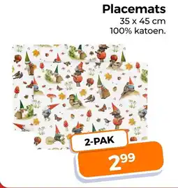 Trekpleister Placemats aanbieding