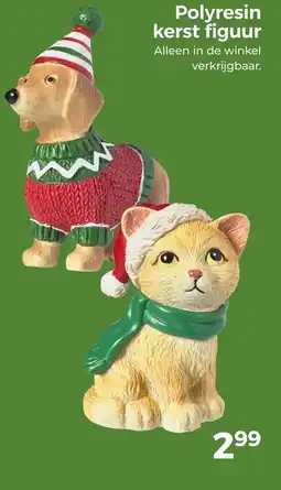 Trekpleister Polyresin kerst figuur aanbieding