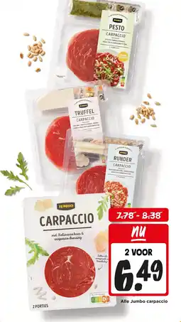 Jumbo Alle Jumbo carpaccio aanbieding