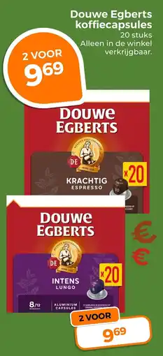 Trekpleister Douwe Egberts koffiecapsules aanbieding