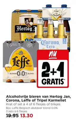 Jumbo Alcoholvrije bieren van Hertog Jan, Corona, Leffe of Tripel Karmeliet aanbieding
