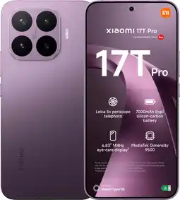 Coolblue Xiaomi 17T Pro 256GB Paars 5G aanbieding