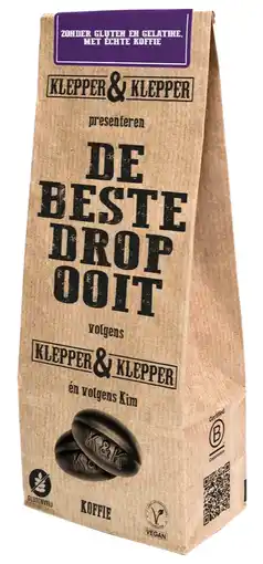 De Online Drogist Klepper & Klepper Koffie Drop Glutenvrij 200GR aanbieding