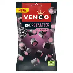 Dekamarkt Venco Dropstaafjes met aardbei aanbieding
