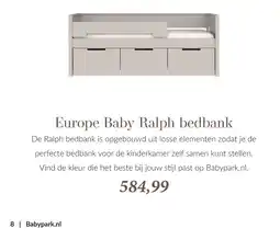 Babypark Europe Baby Ralph bedbank aanbieding