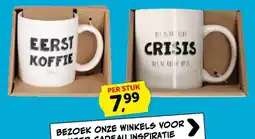 Boekenvoordeel eerst koffie dan crisis aanbieding