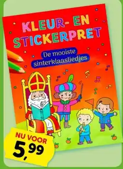 Boekenvoordeel Kleur- en stickerpret aanbieding
