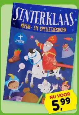 Boekenvoordeel Sinterklaas kleur- en spelletjesboek aanbieding