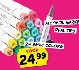 Boekenvoordeel alcohol markers aanbieding