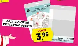 Boekenvoordeel Cozy Coloring Protective Sheets aanbieding