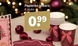 Wibra Papieren bekers aanbieding