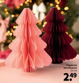 Wibra Papieren kerstboom aanbieding