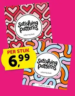 Boekenvoordeel Satisfying patterns colouring book aanbieding