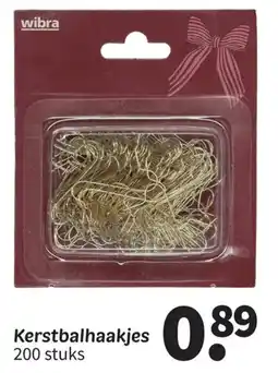 Wibra Kerstbalhaakjes aanbieding