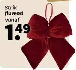 Wibra Strik fluweel aanbieding