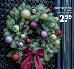 Wibra Kerstballen mix aanbieding