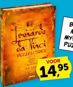 Boekenvoordeel Leonardo da Vinci puzzelcodex aanbieding