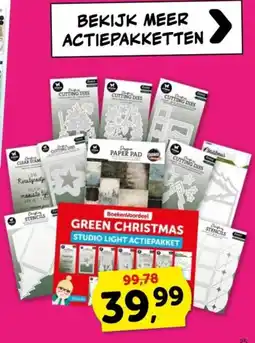 Boekenvoordeel Studio Light Green Christmas Actiepakket aanbieding