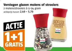 Poiesz Verstegen glazen molens of strooiers aanbieding