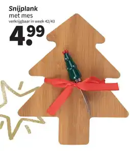 Wibra Snijplank met mes aanbieding
