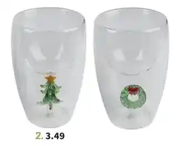 Wibra Dubbelwandig theeglas aanbieding