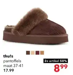 Scapino thu!s pantoffels aanbieding