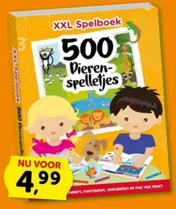 Boekenvoordeel XXL Spelboek 500 Dieren-spelletjes aanbieding