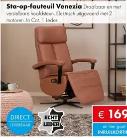 Woonsquare Sta-op-fauteuil Venezia aanbieding