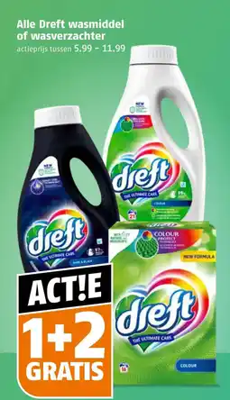 Poiesz Alle Dreft wasmiddel of wasverzachter aanbieding