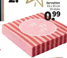 Wibra Servetten aanbieding