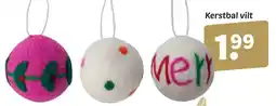 Wibra Kerstbal vilt aanbieding
