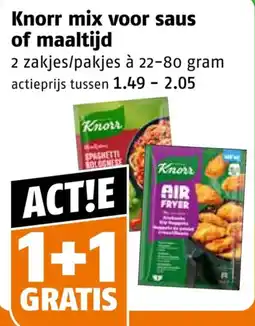 Poiesz Knorr mix voor saus of maaltijd aanbieding